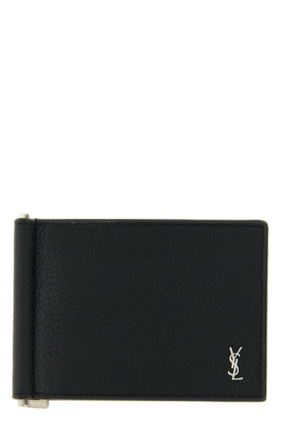 hammered leather card holder