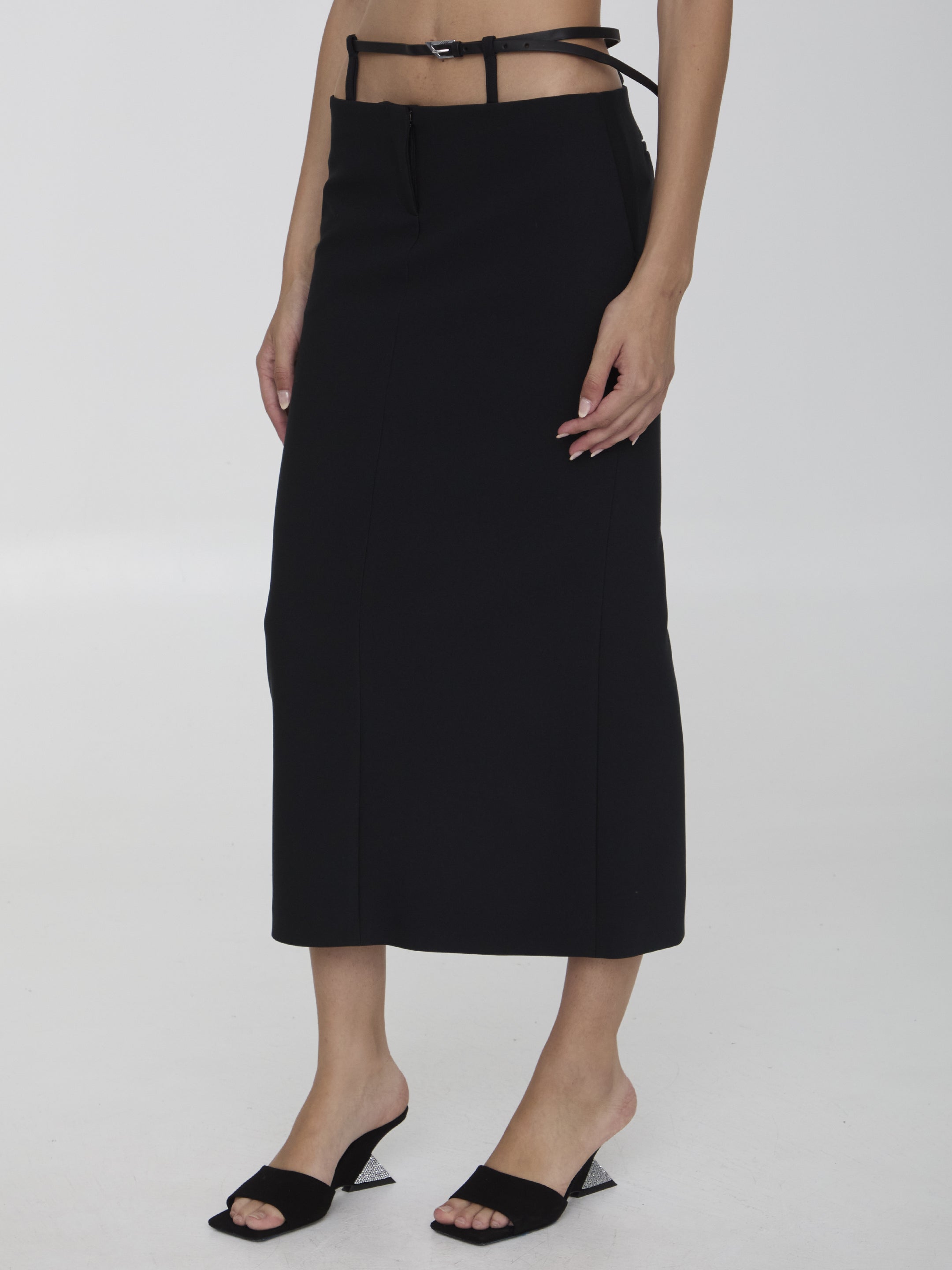 THE ATTICO 40 midi skirt