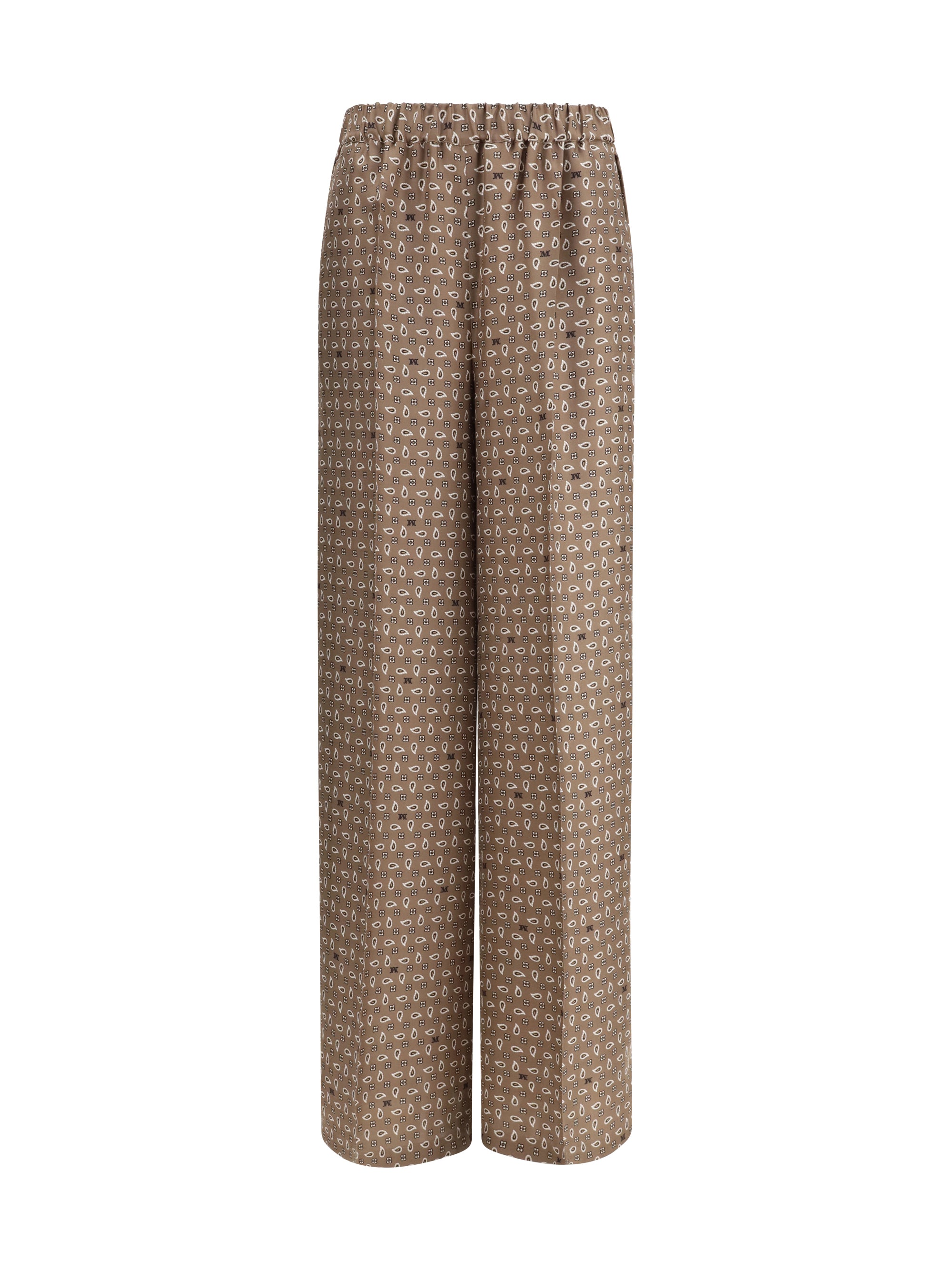 MAX MARA 40 printed silk vischio pants