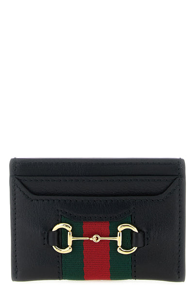 web horsebit gucci leather cardholder