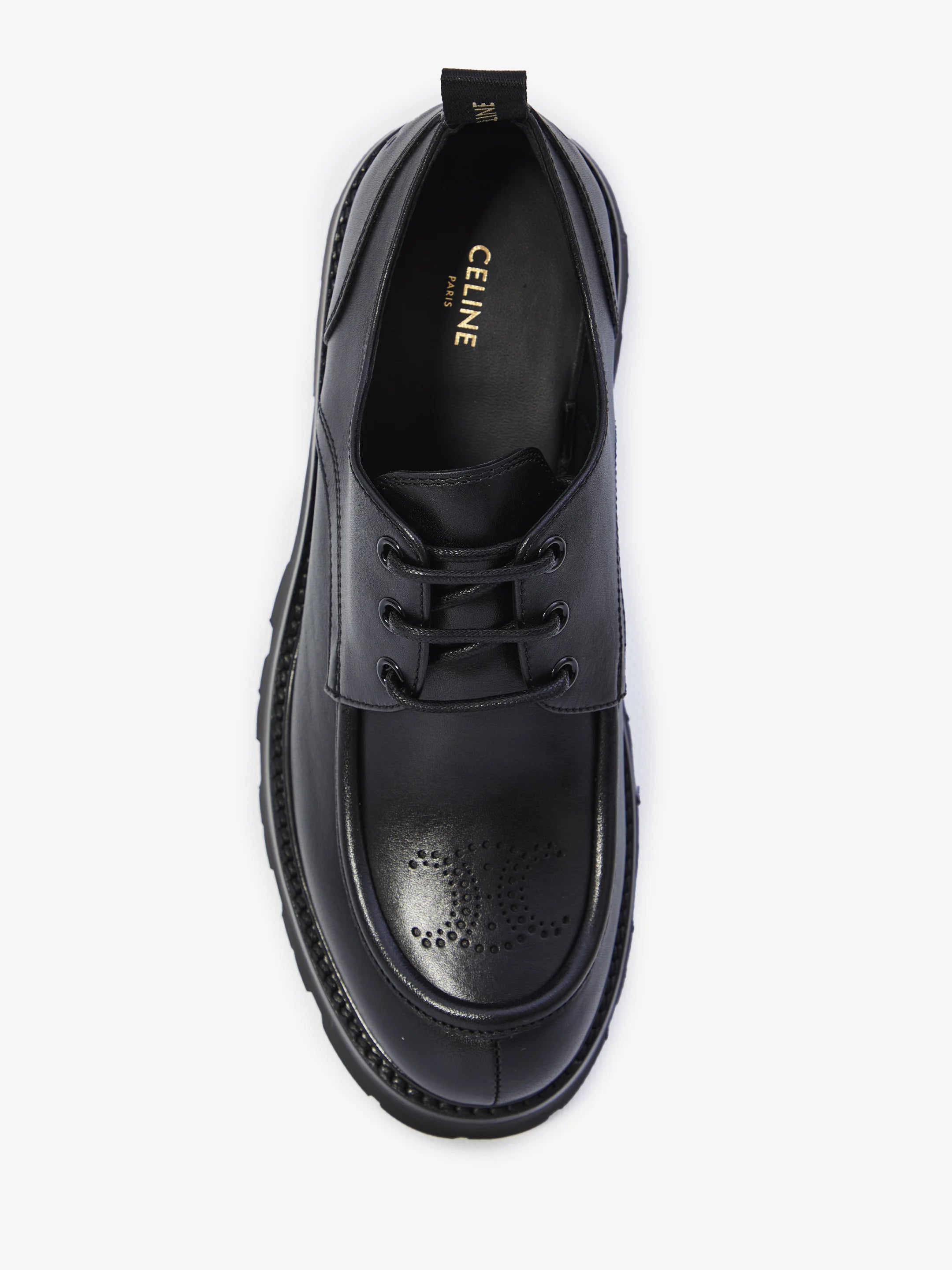 CELINE 39 triomphe rangers derby shoes