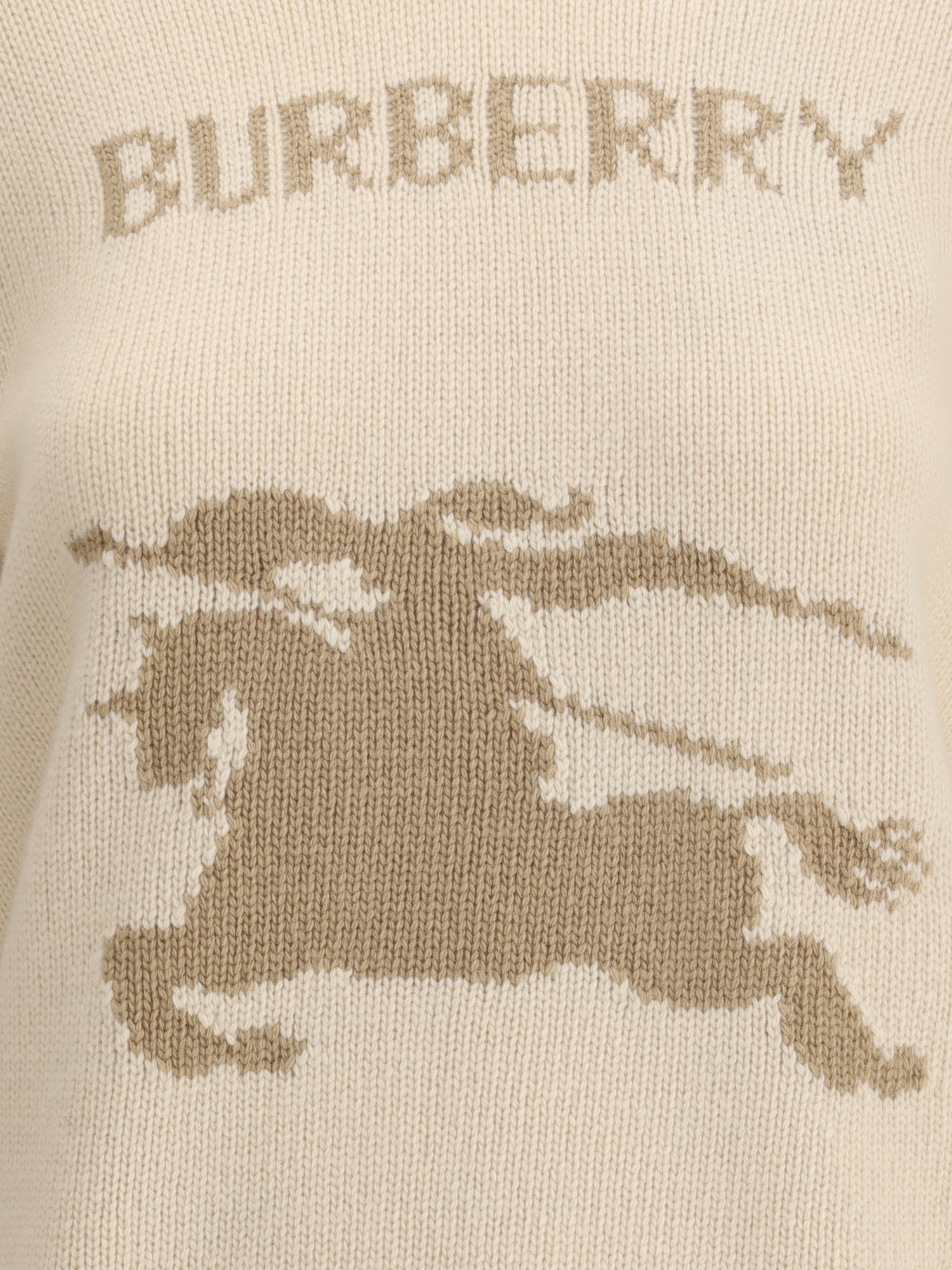 BURBERRY L equestrian knight wool sweater