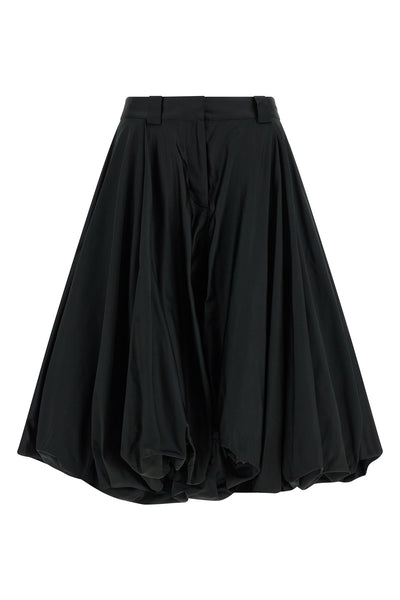 bermuda shorts in shiny silk blend
