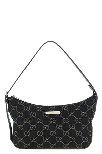 the lady lunetta shoulder bag by gucci defines a compact crescent shape through