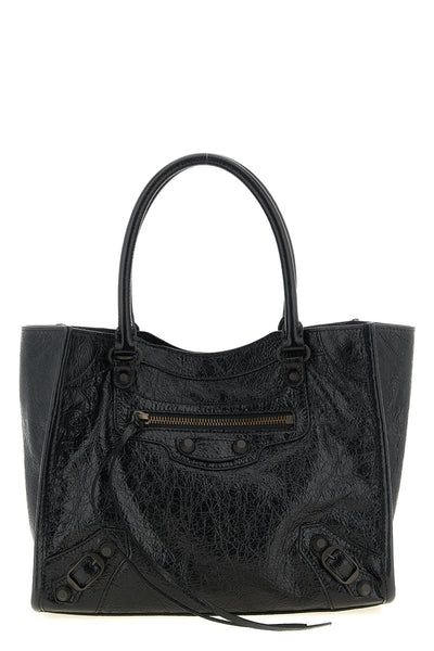 the balenciaga le city tote mini handbag is meticulously