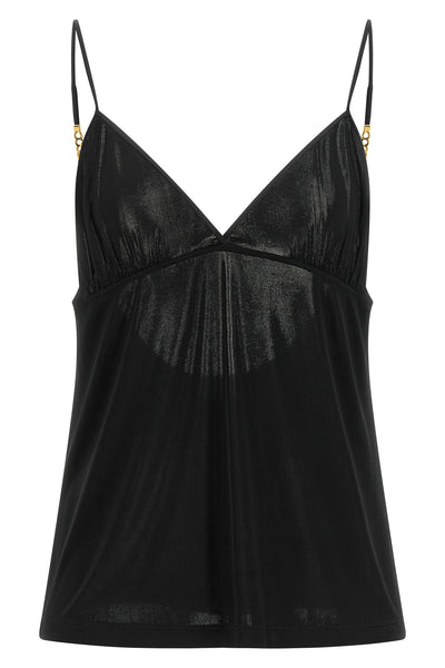 the saint laurent top redefines evening wear through precise sartorial construct
