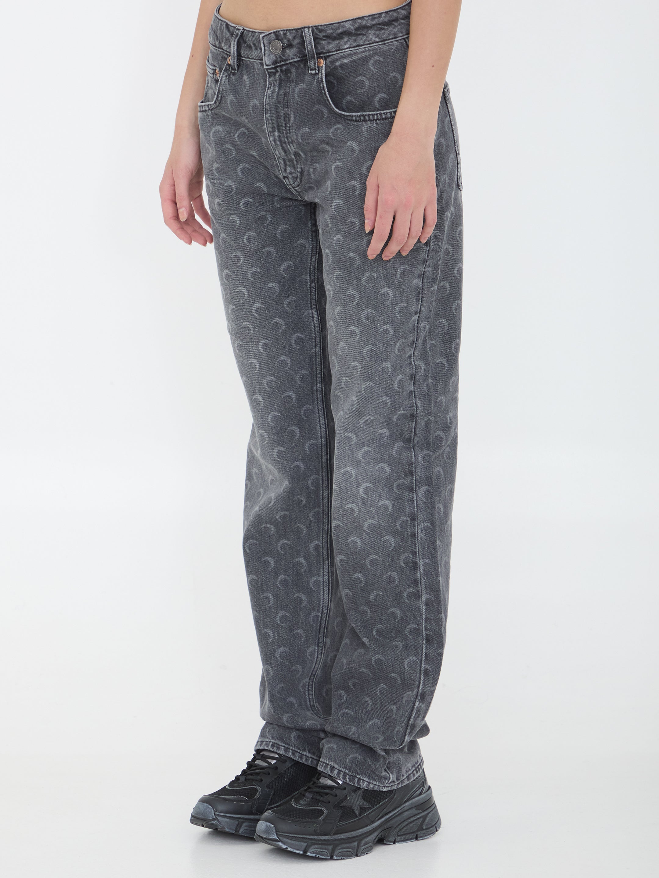 MARINE SERRE 36 laser moon grey jeans