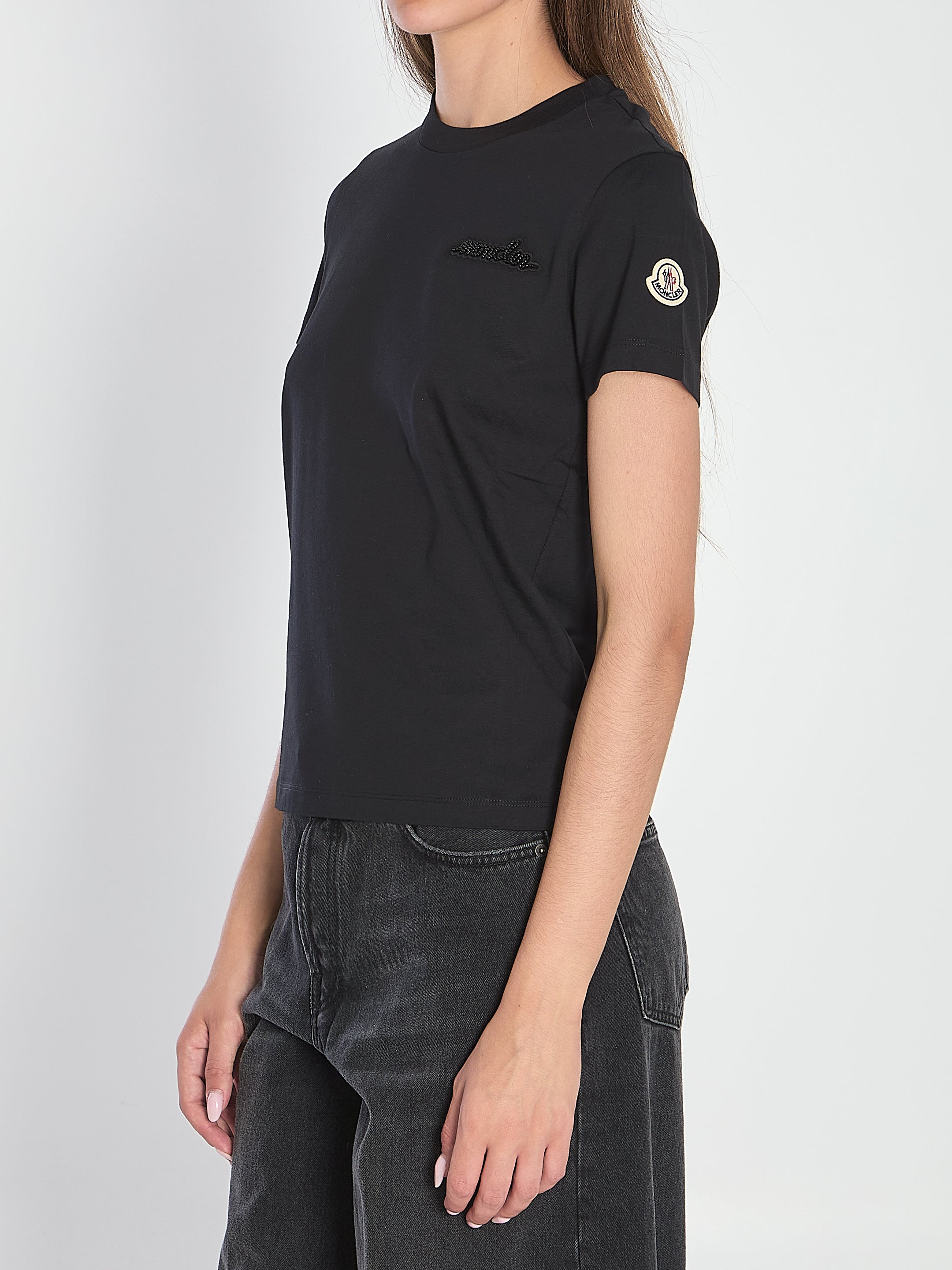 MONCLER M beaded logo t-shirt