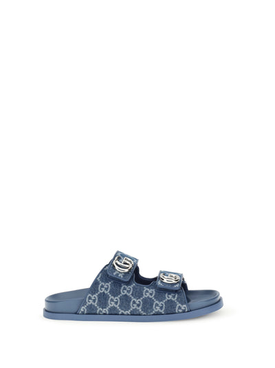 gg logo sandals