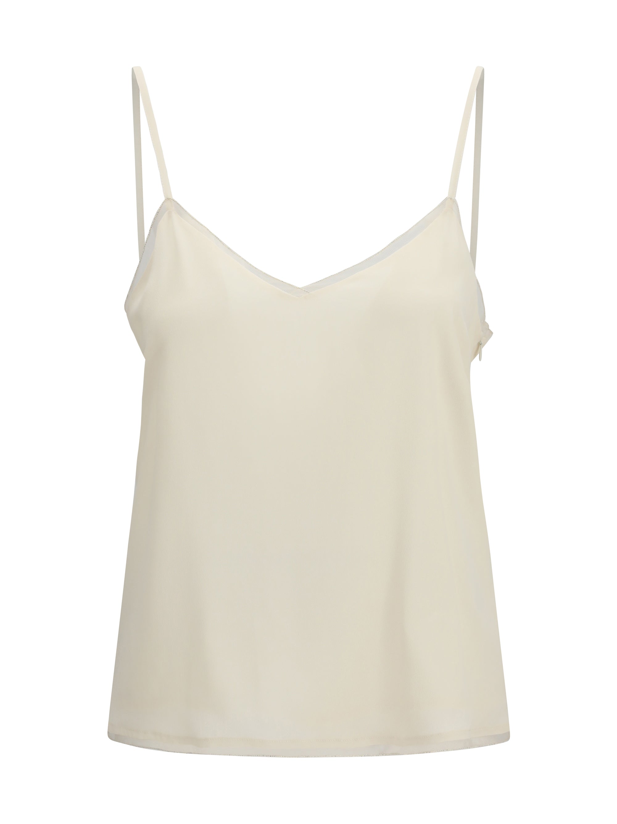 Fabiana Filippi Filo Diamante Spaghetti Strap Top | Modecraze 