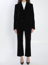 SAINT LAURENT 40 cassandre jacket in velvet