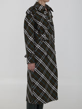BURBERRY 4 long trench coat in cotton blend