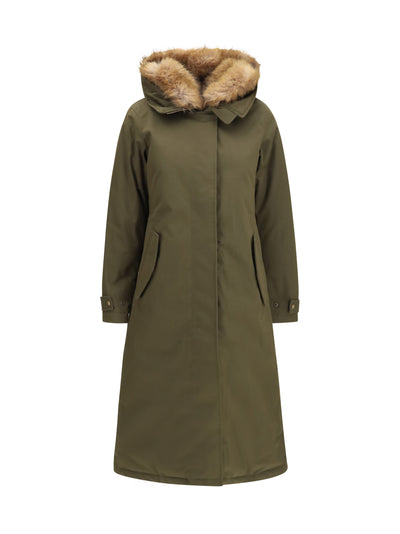 padded best cotton long parka