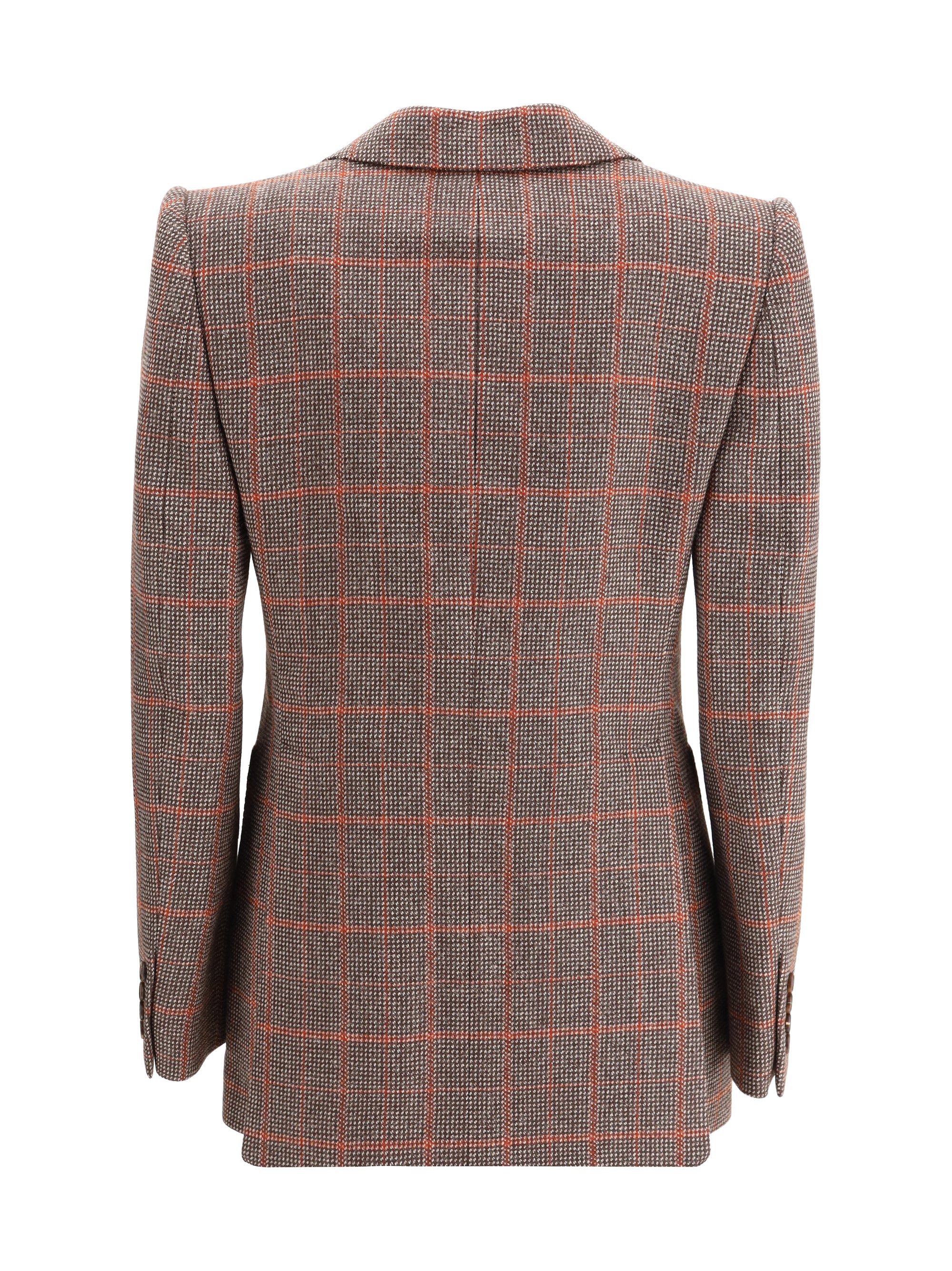CHLOÉ 38 wool plaid blazer