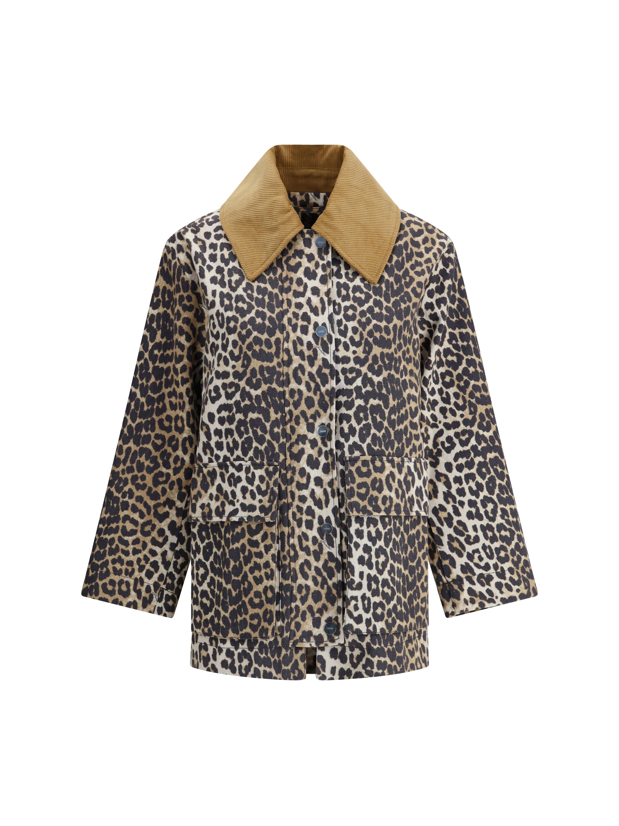 GANNI L-XL leopard jacket