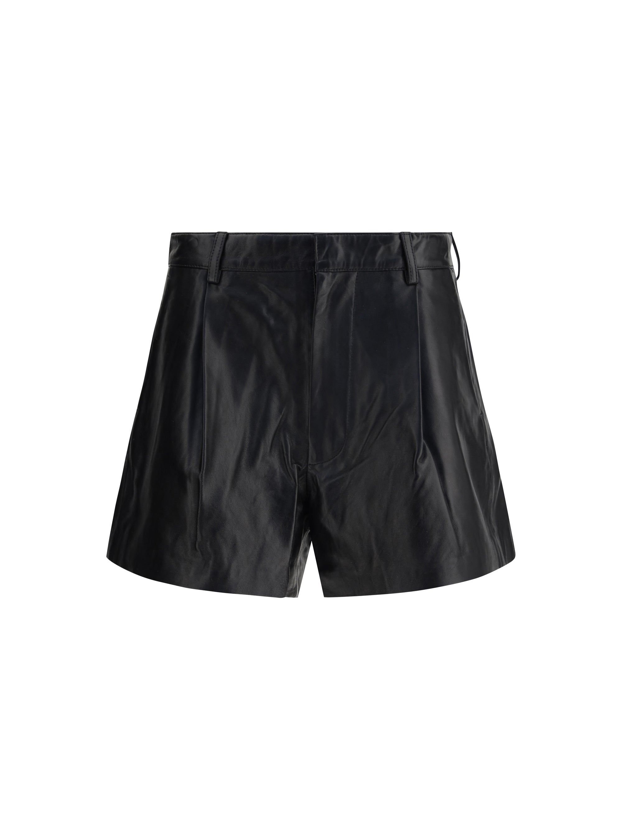R13 27 leather shorts