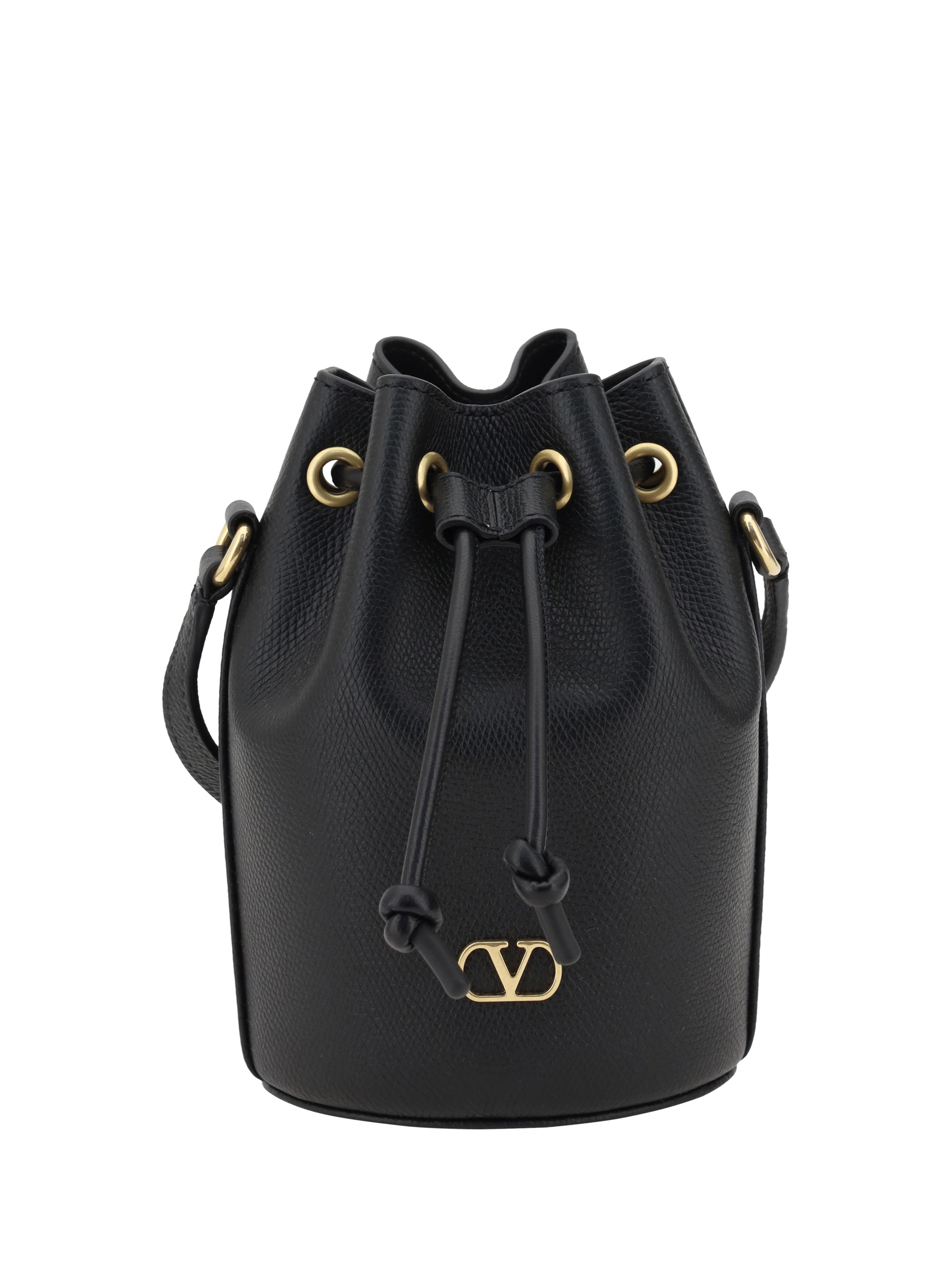 Valentino Garavani Mini Vlogo Drawstring Bucket Bag