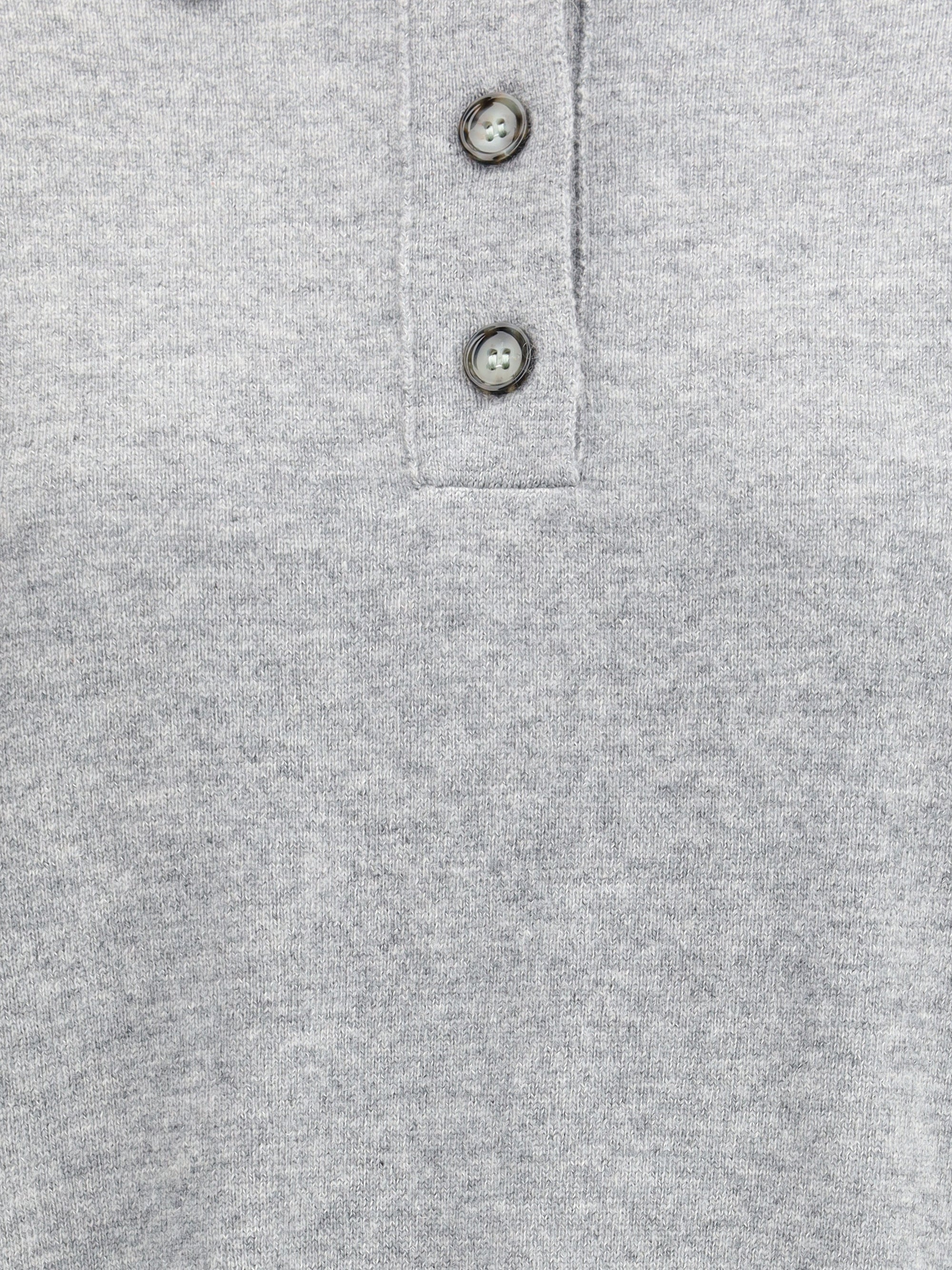 ALLUDE L wool polo sweater
