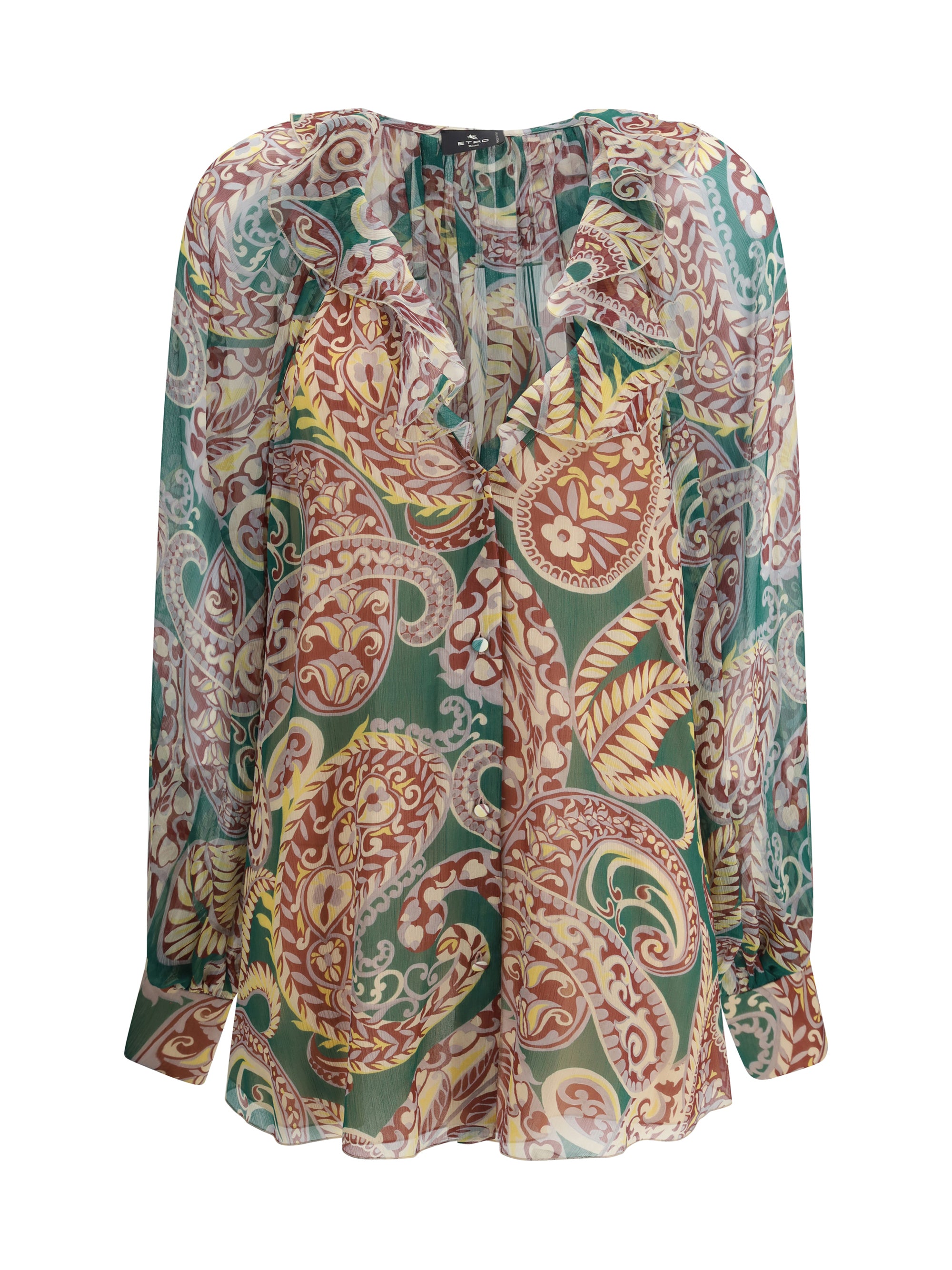 ETRO 40 silk crepon shirt