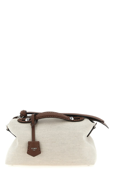 by the way soft medium handbag in canvas and hammered leather