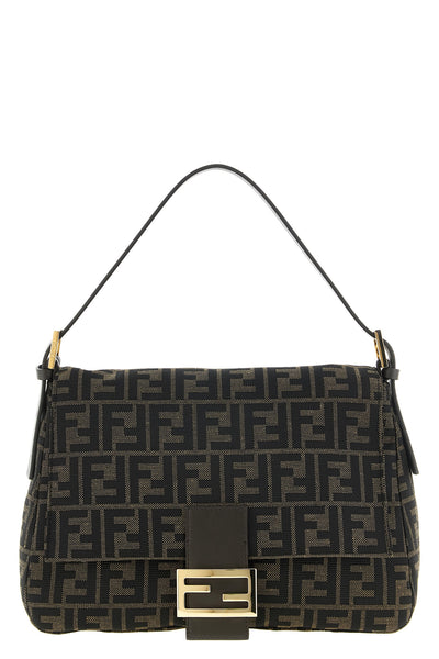 the fendi flap 26325 shoulder bag is distinguished by a destructured trapezoid
