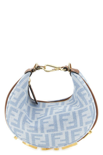the fendi fendigraphy mini hobo handbag defines contemporary structural design