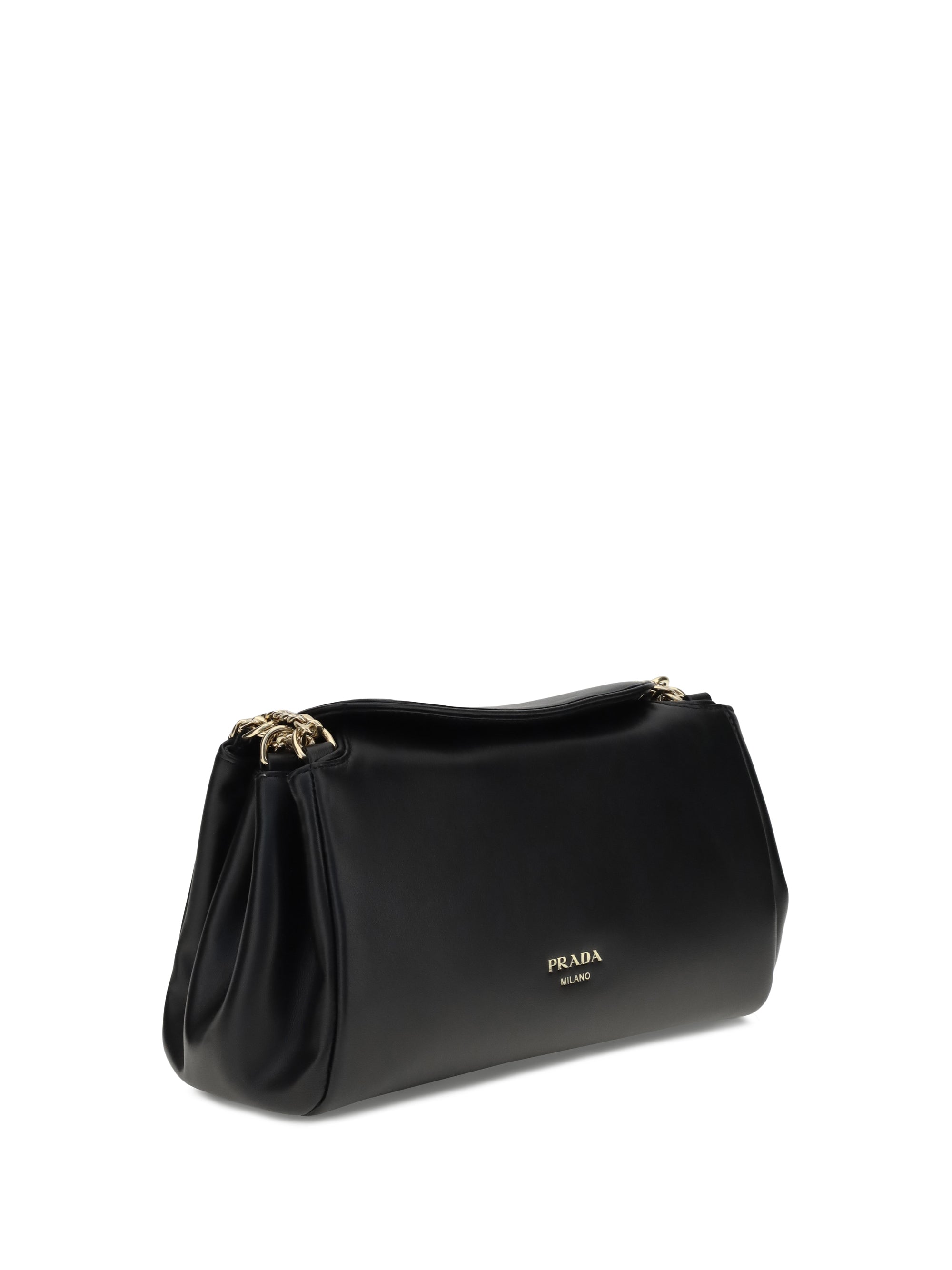 PRADA OS leather shoulder bag