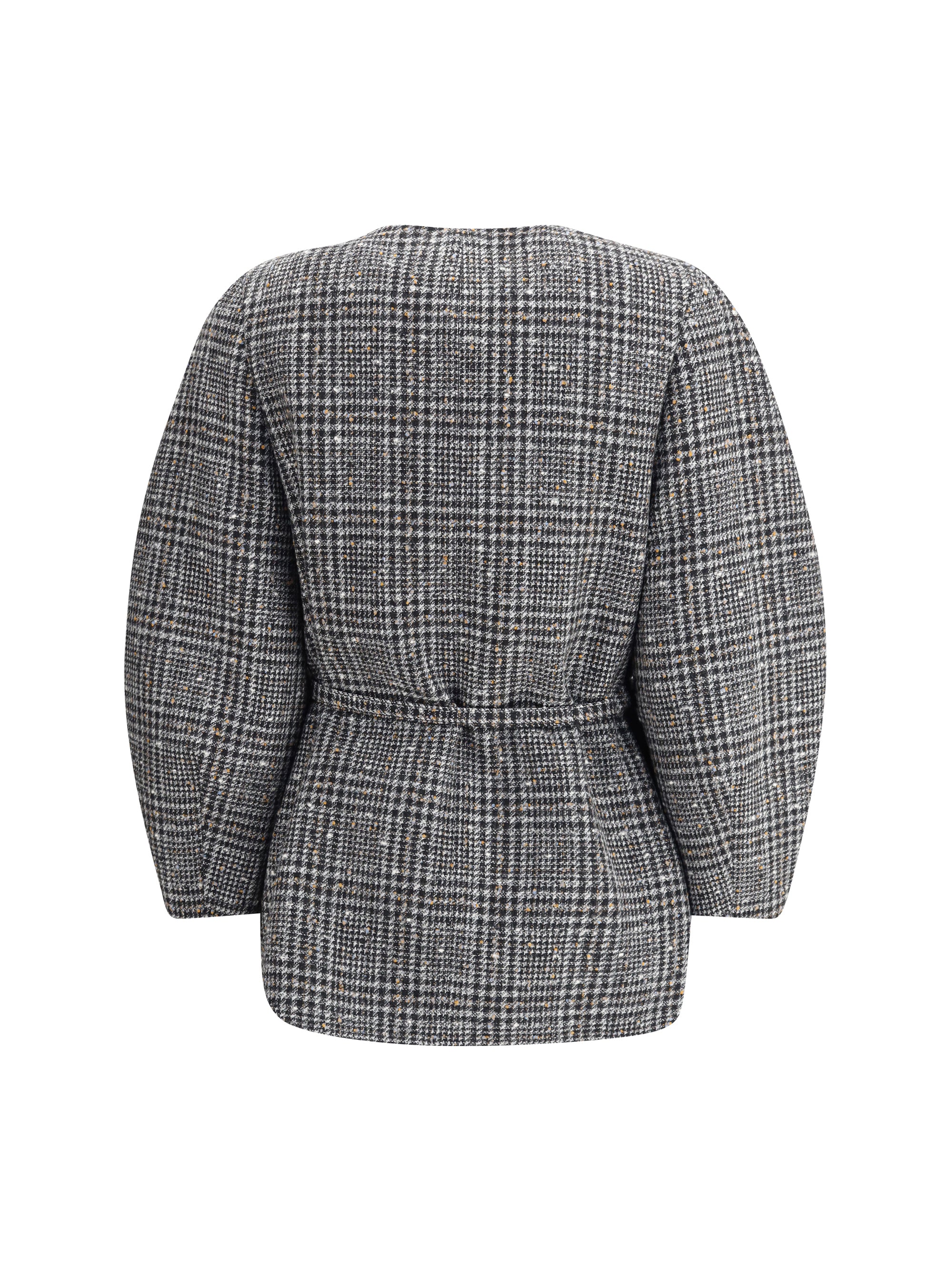 FENDI 40 wool and cotton tweed blouson jacket