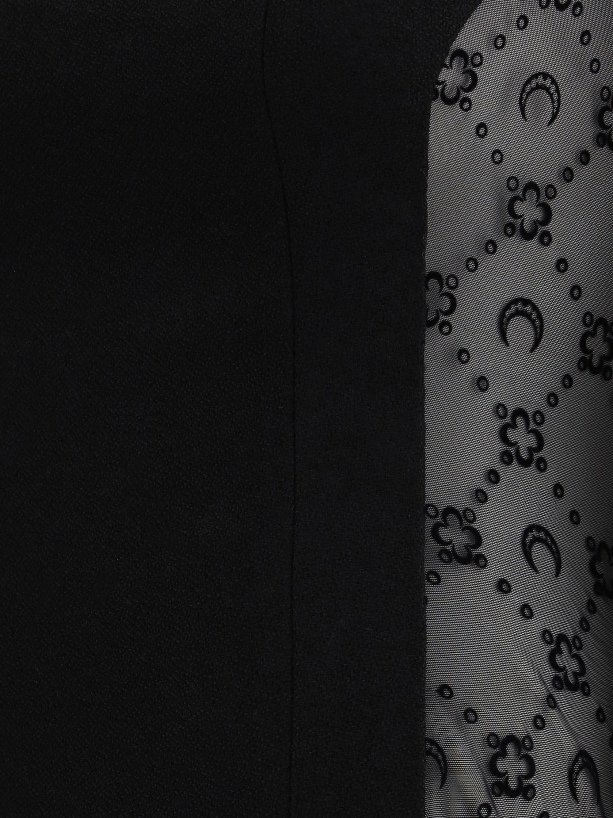 MARINE SERRE 36 wool bouclé sleeveless mini dress