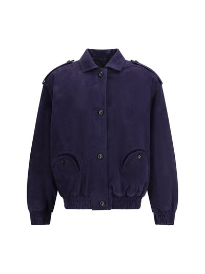 viva charlie suede bomber jacket