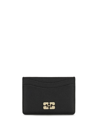 grained leather card holder
