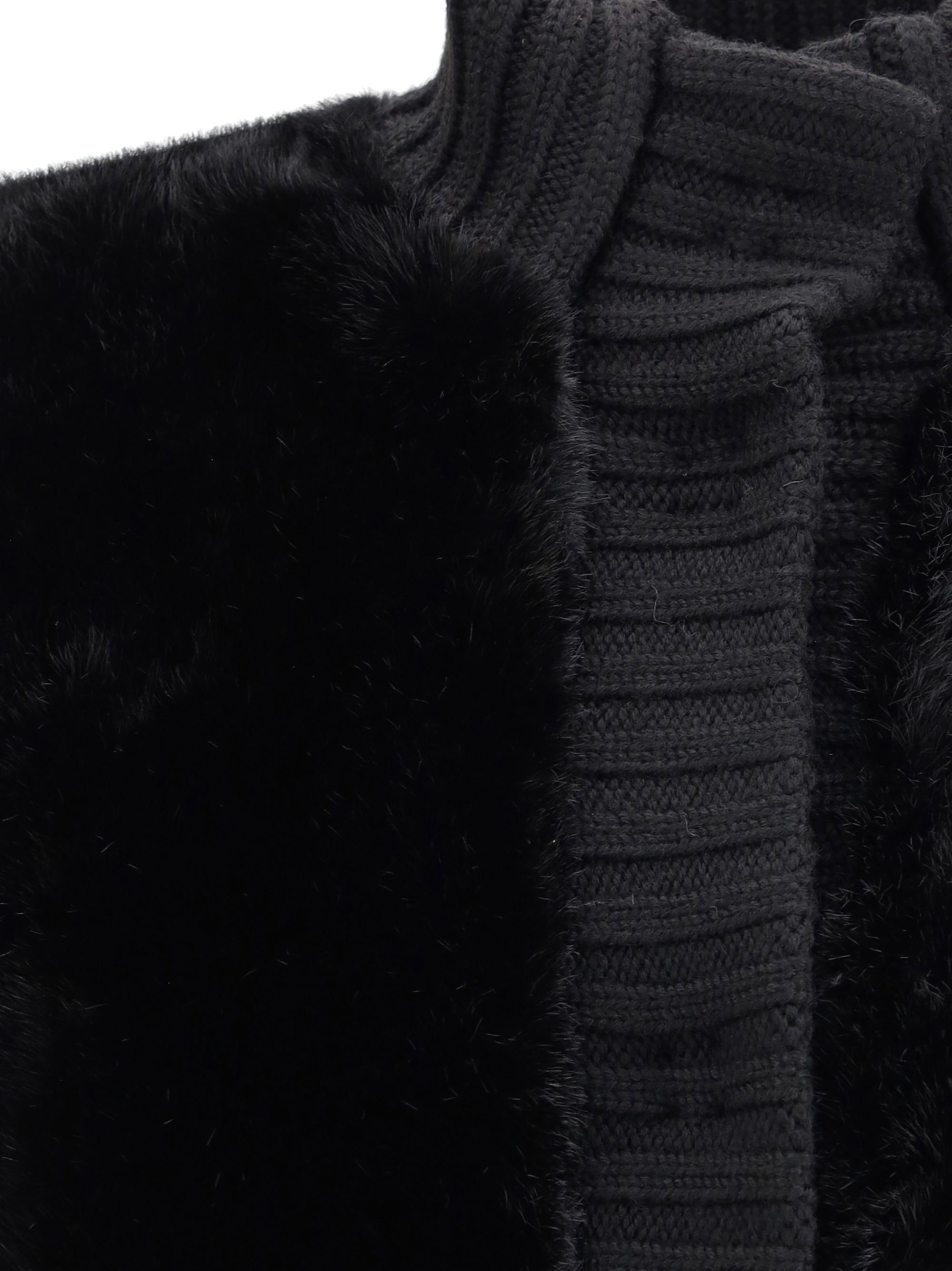 PINKO M long vest in faux fur