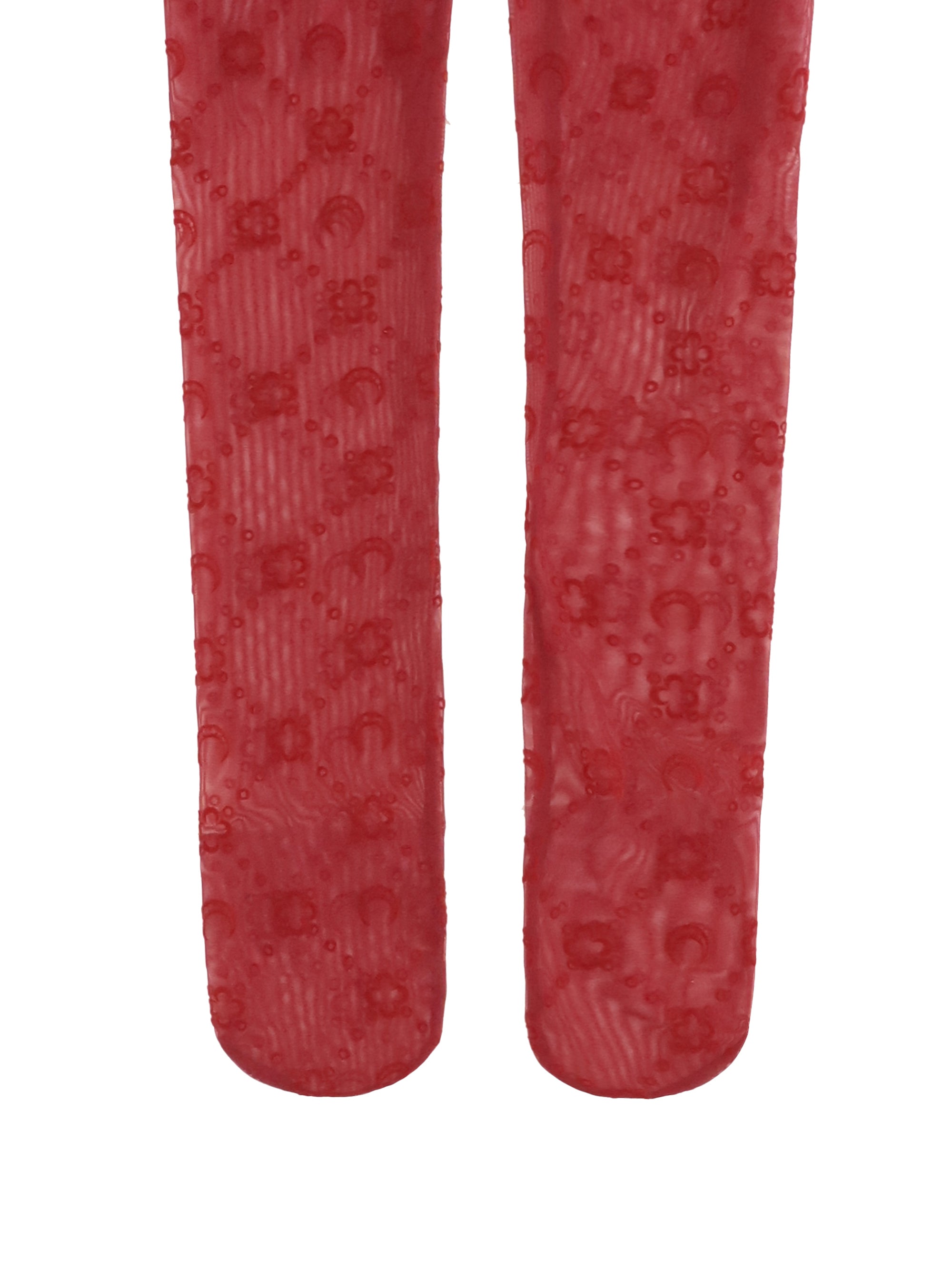 MARINE SERRE M recycled mesh flocked tights