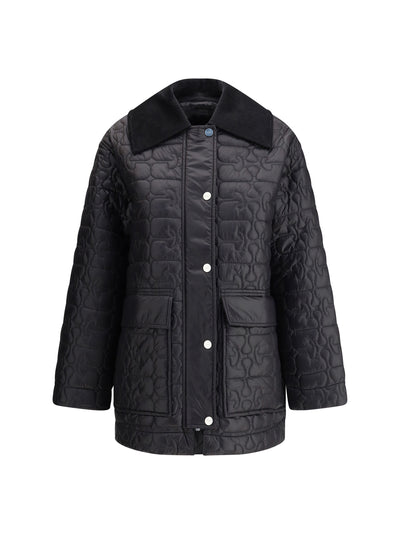 glossy finish down jacket