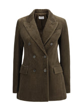 P.A.R.O.S.H. XS double-breasted blazer with ribbed fabric