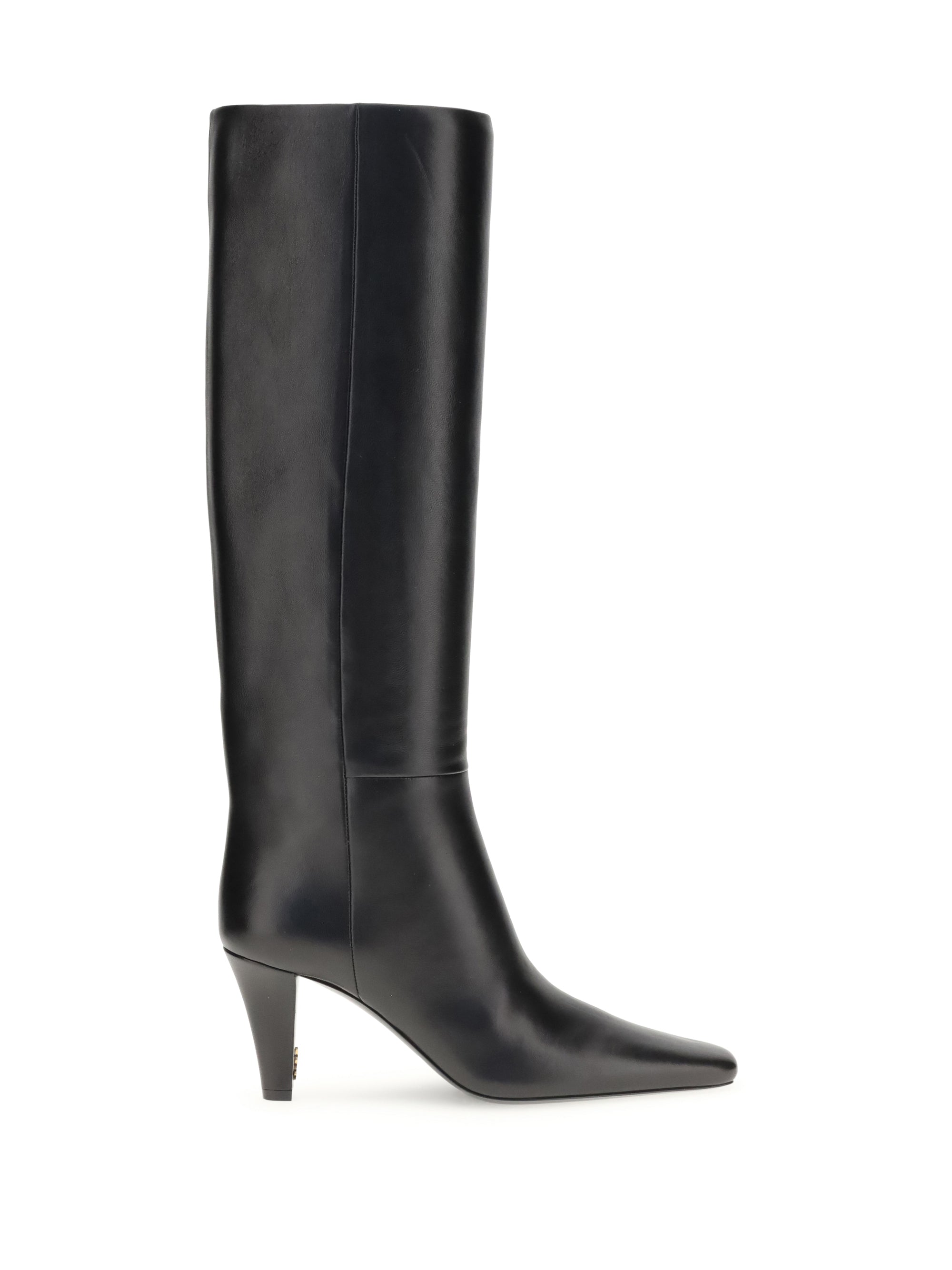SAINT LAURENT 37 high leather boots