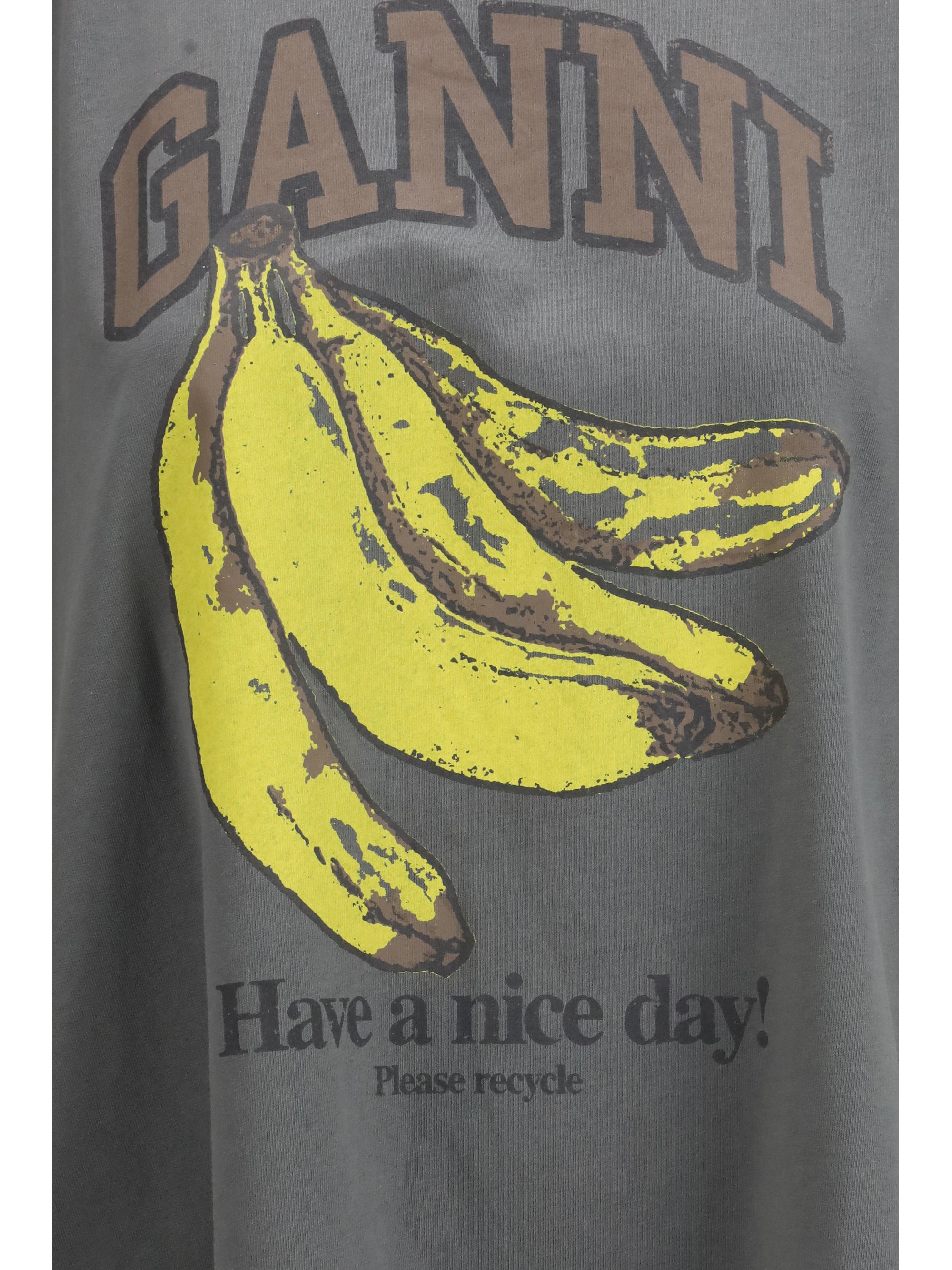 GANNI L-XL banana t-shirt