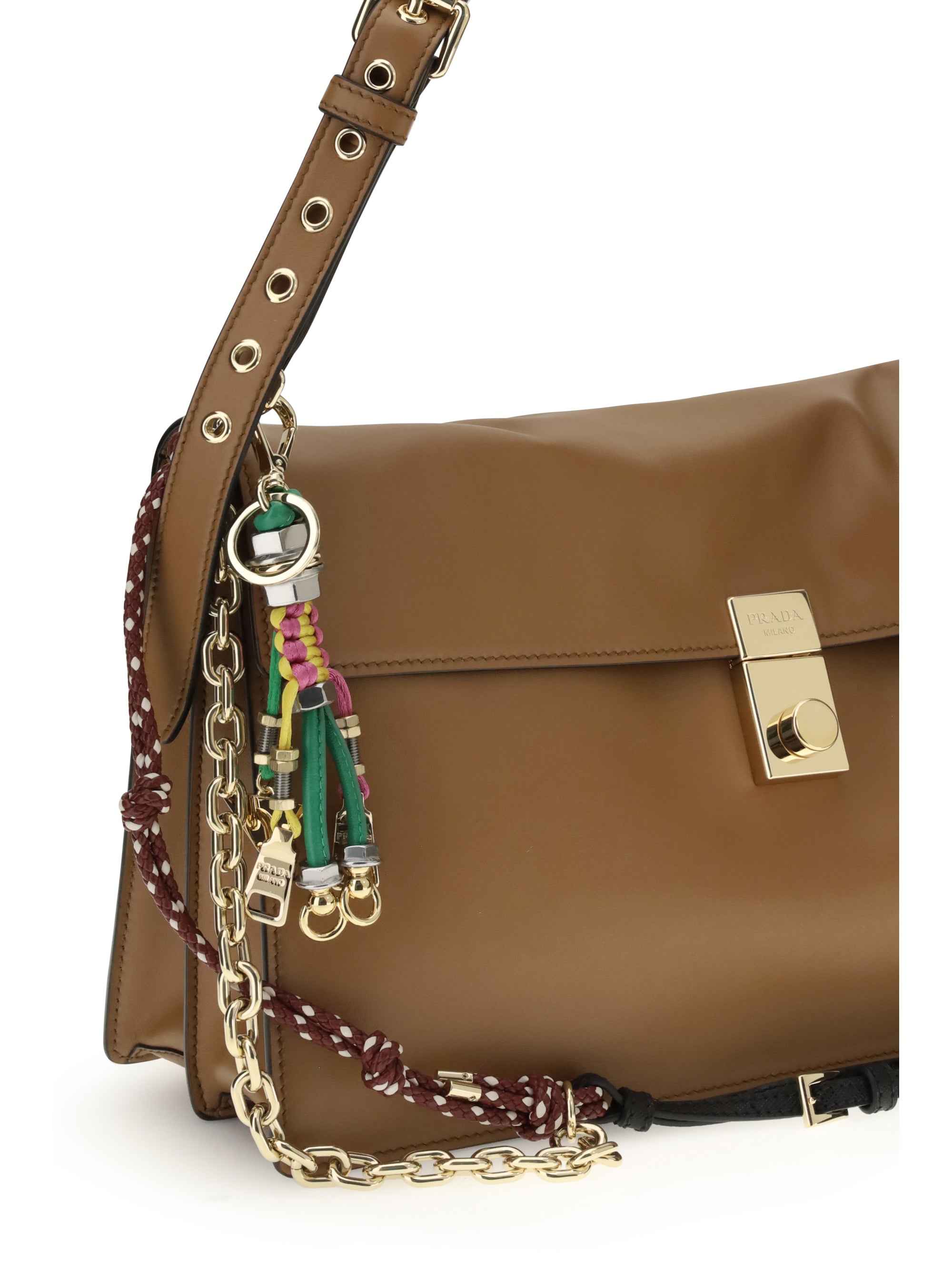 PRADA OS large soft sound shoulder bag