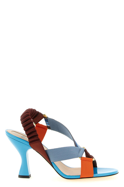 the fendi colibrì sandal redefines the codes of footwear through an architectura