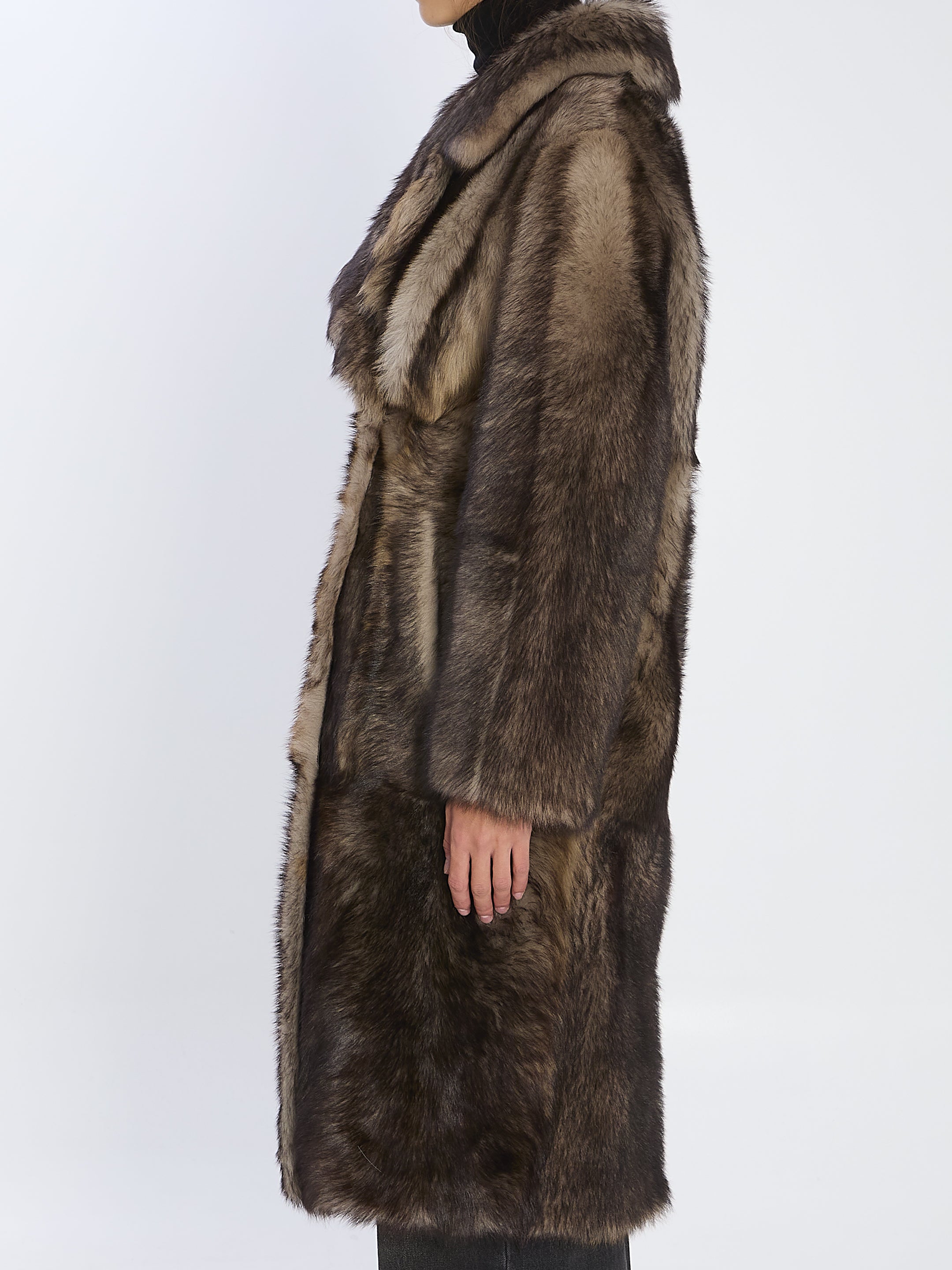 YVES SALOMON 36 lamb fur coat