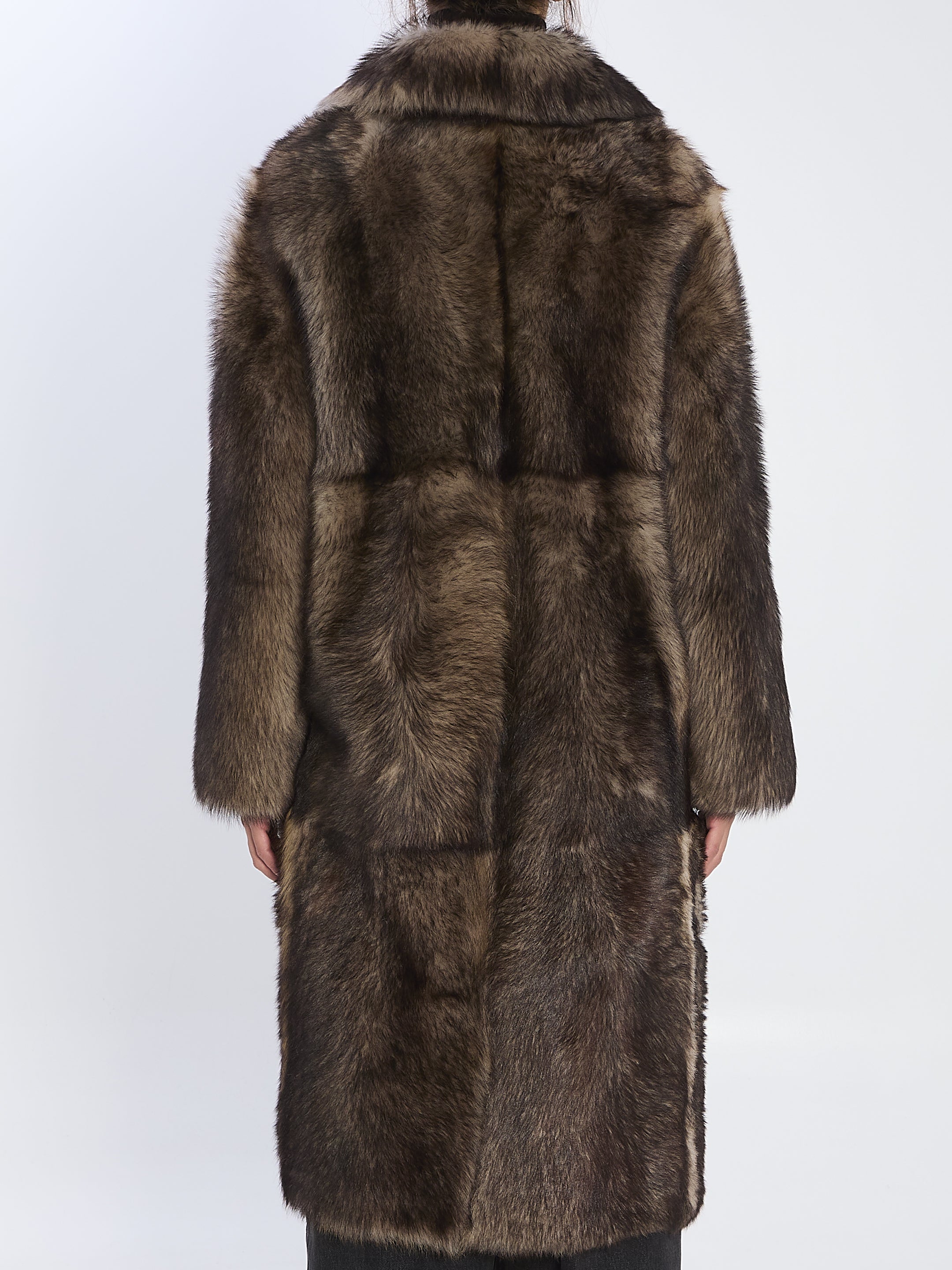 YVES SALOMON 36 lamb fur coat