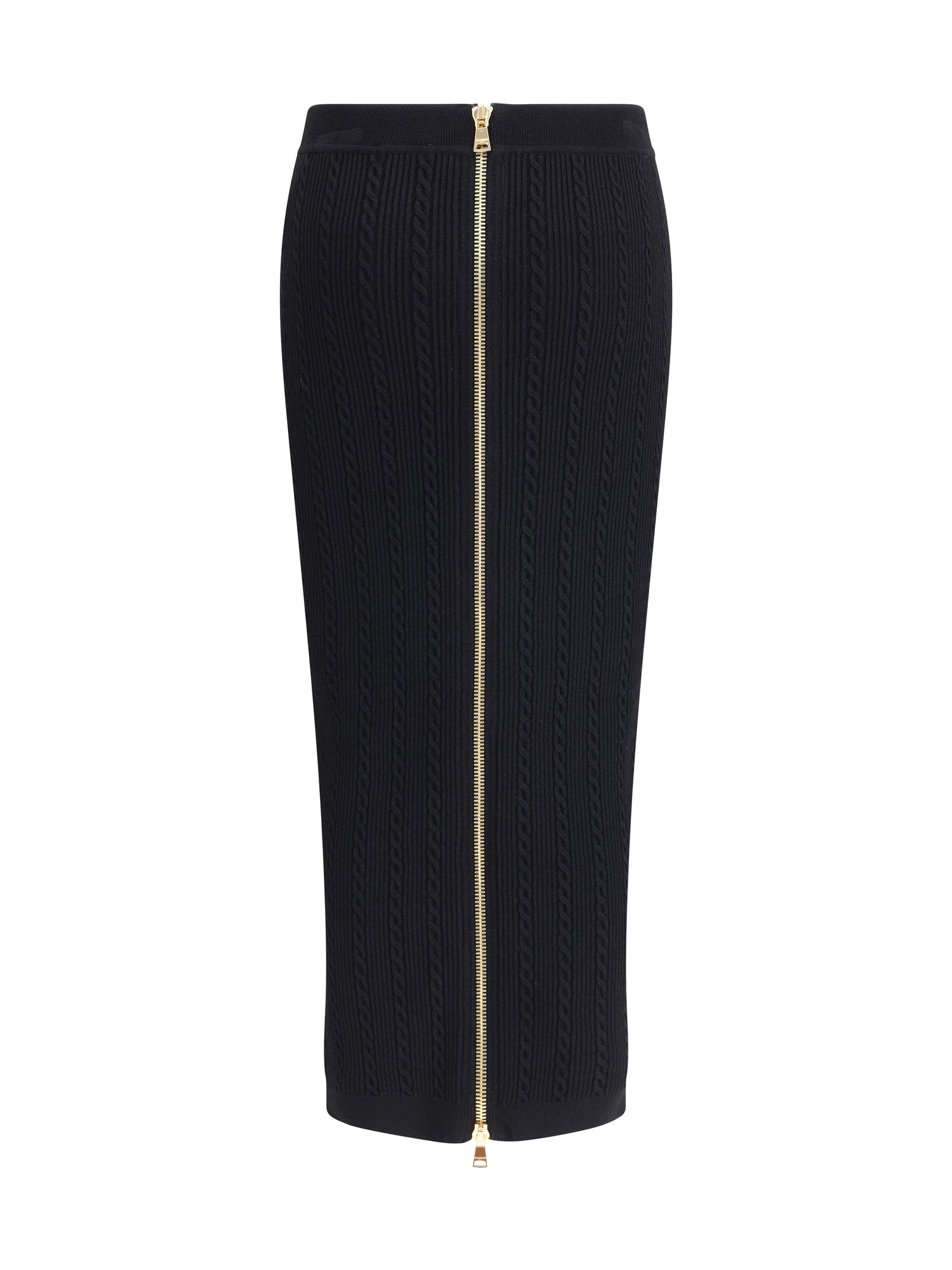 BALMAIN 36 knit midi skirt