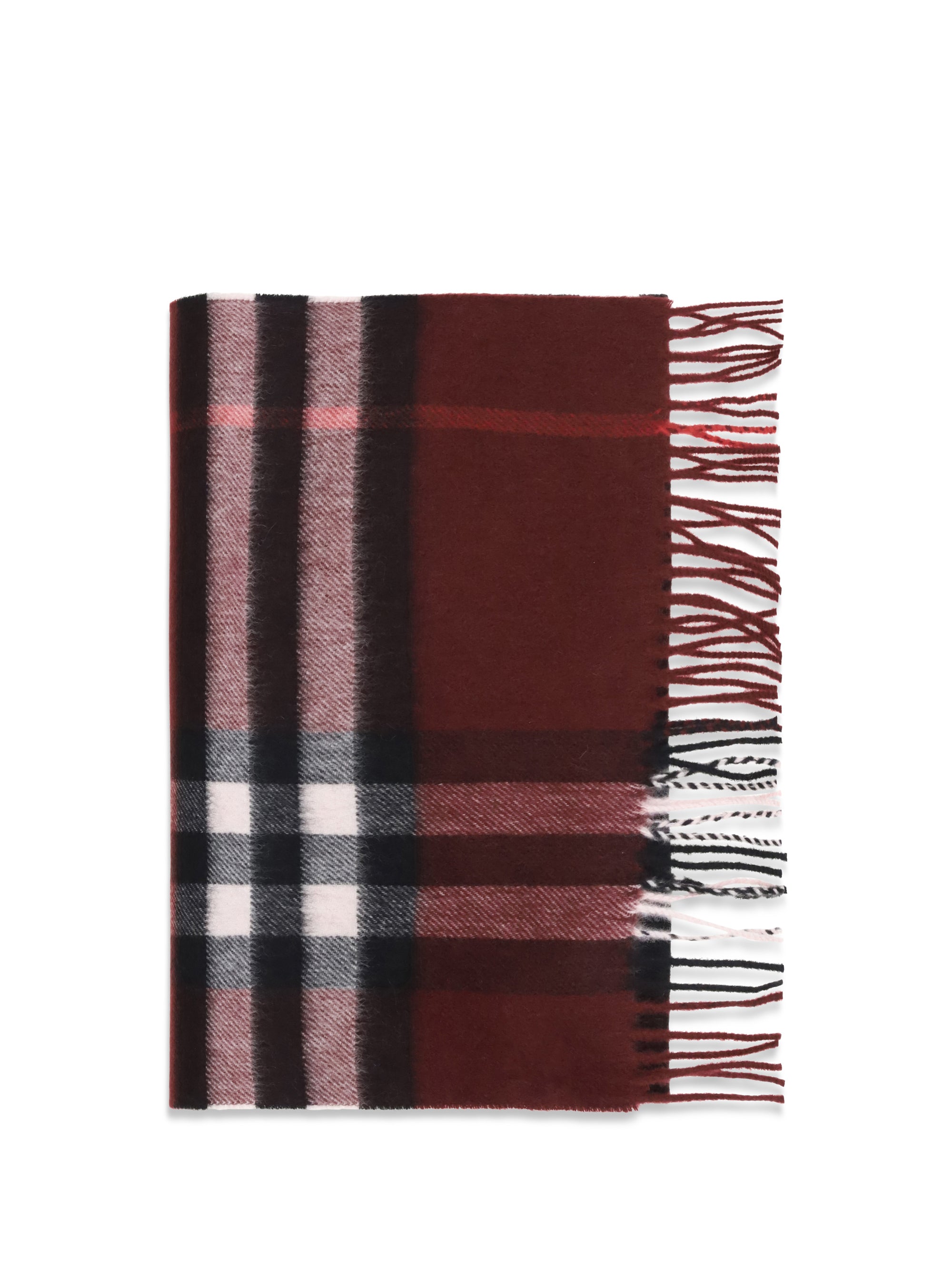 BURBERRY OS check cashmere scarf