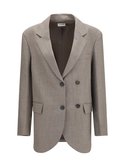 virgin wool double-breasted blazer