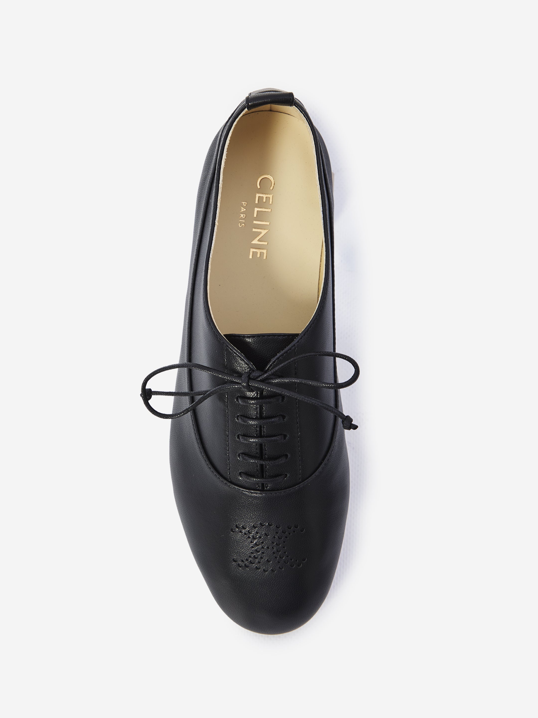 CELINE 36 riomphe richelieu lace-up shoes