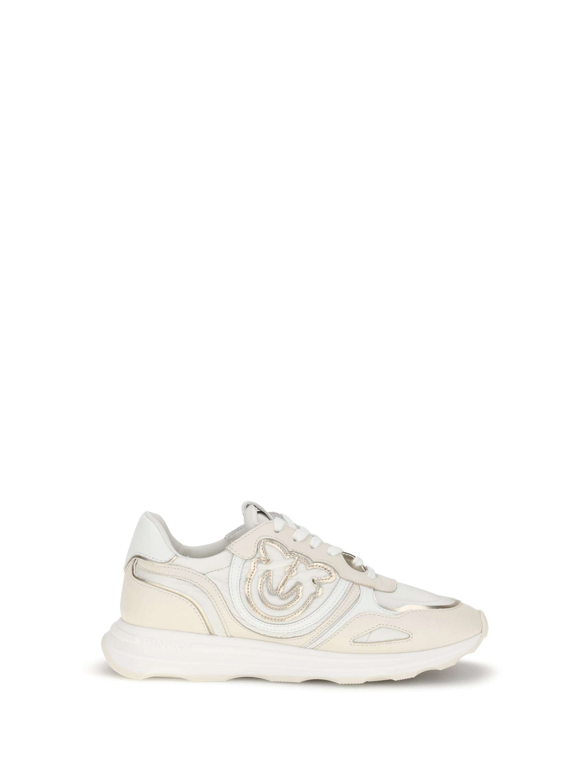 PINKO 36 suede zoe sneakers with logo