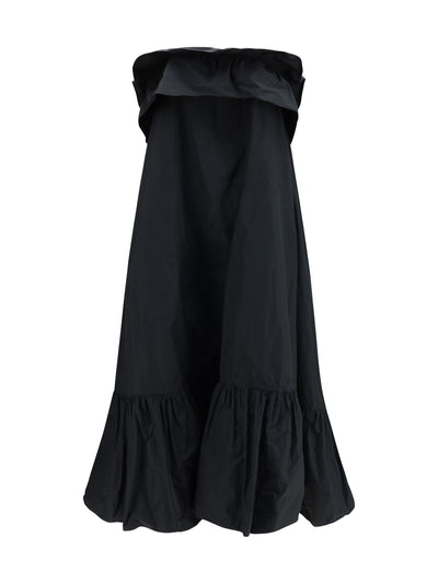 sleeveless country dress in technical canvas