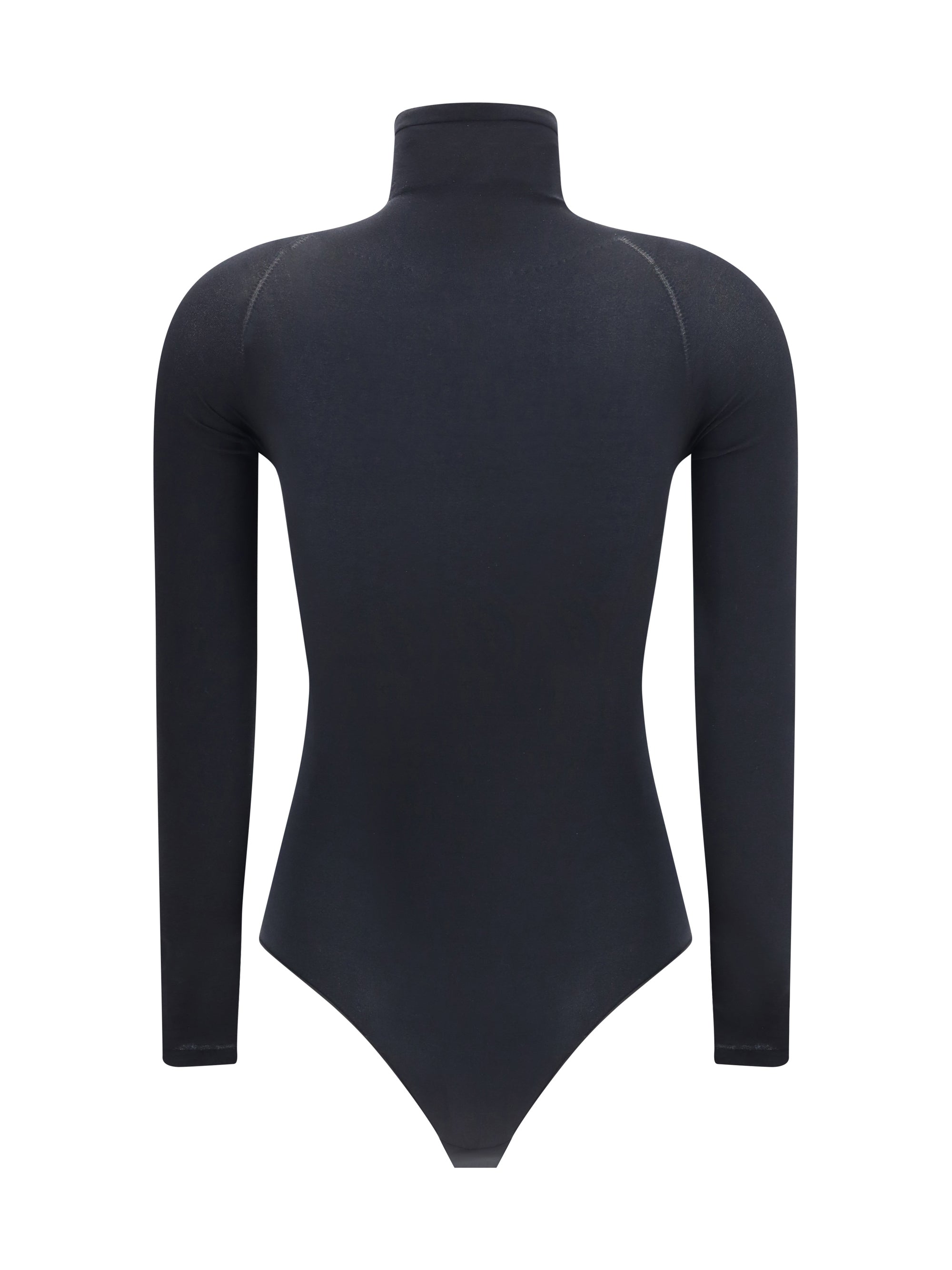 ALAIA 36 knitted second-skin effect bodysuit with high neck