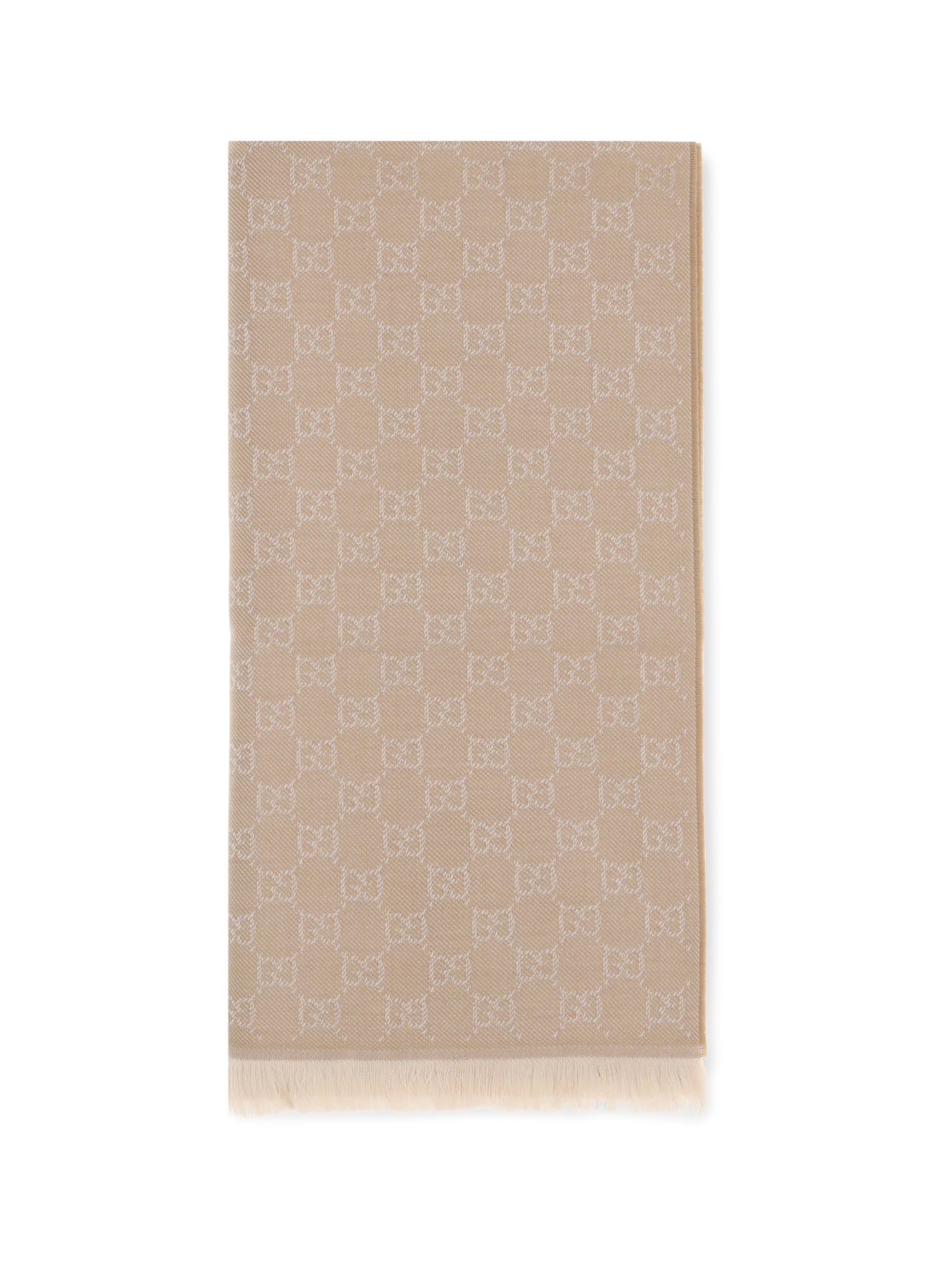 GUCCI OS gg supreme embroidered wool scarf