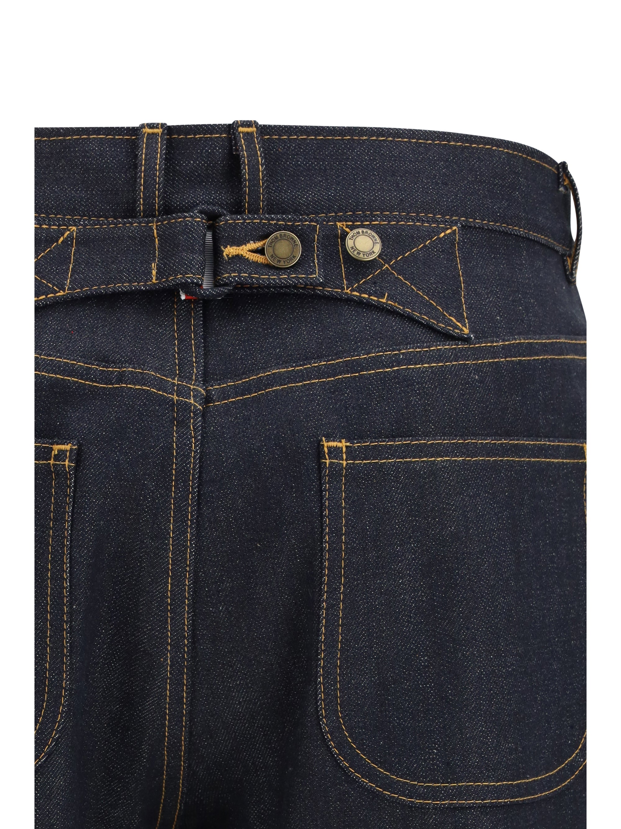 THOM BROWNE 38 selvedge 5-pocket jeans